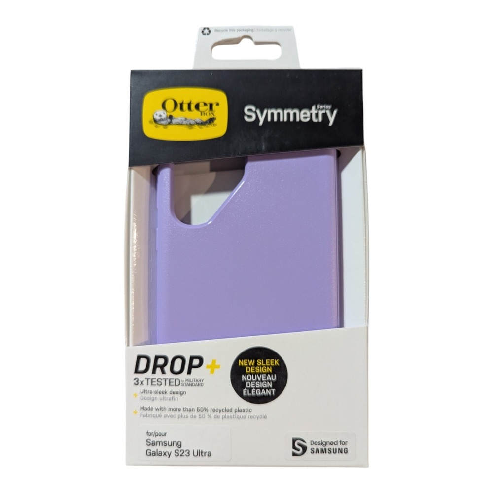 Q3. OtterBox Symmetry Drop+ Case for Samsung Galaxy S23 Ultra - Purple